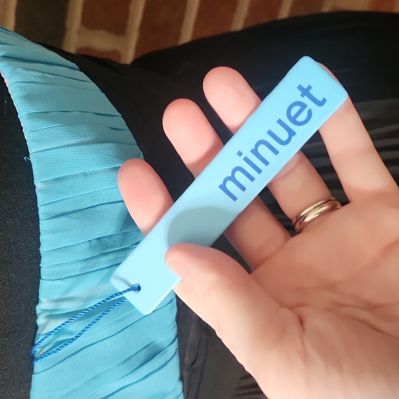 NWT Minuet colorblock Pleated Dress, size M - Picture 3 of 10